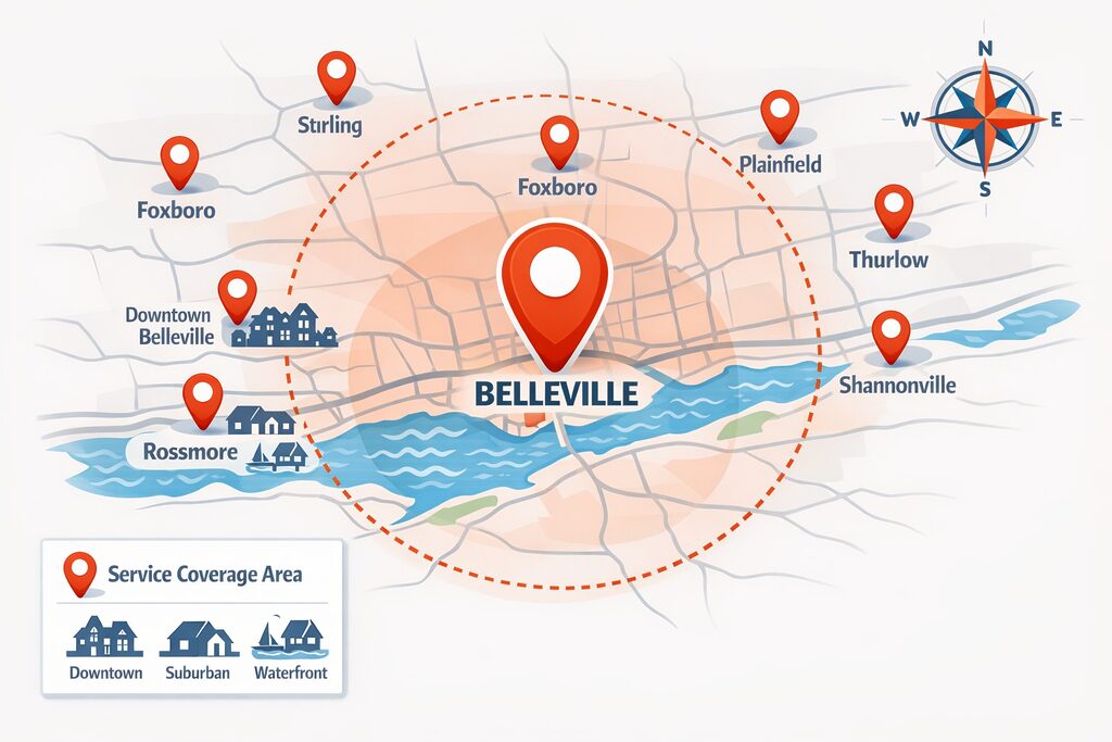 belleville ontario mold inspection service map