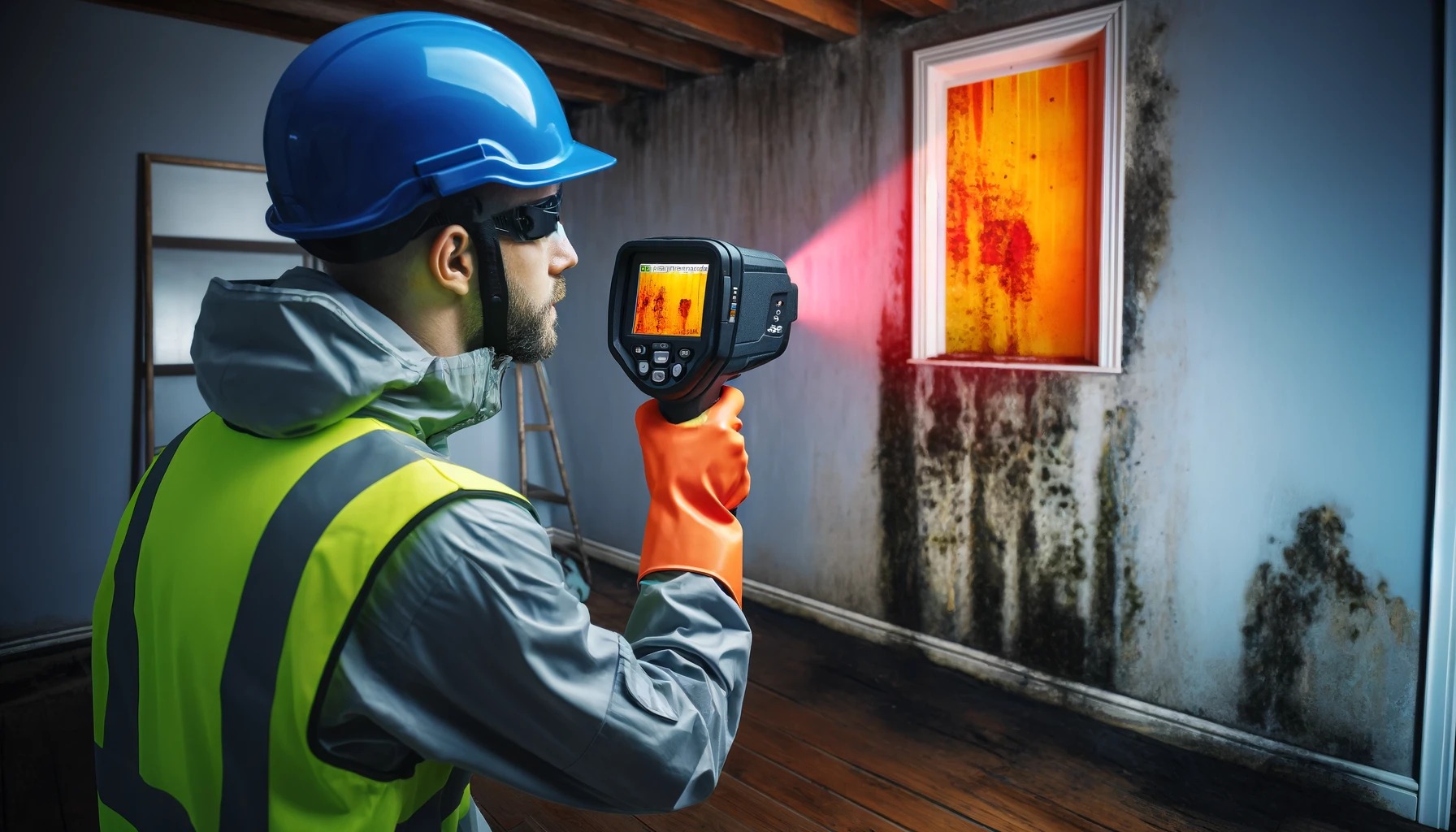 detecting hidden mold with infrared
