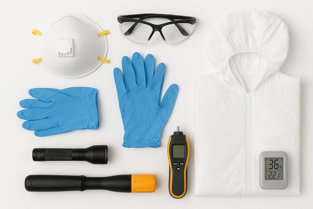 diy mold inspection safety equipment protective gear canada