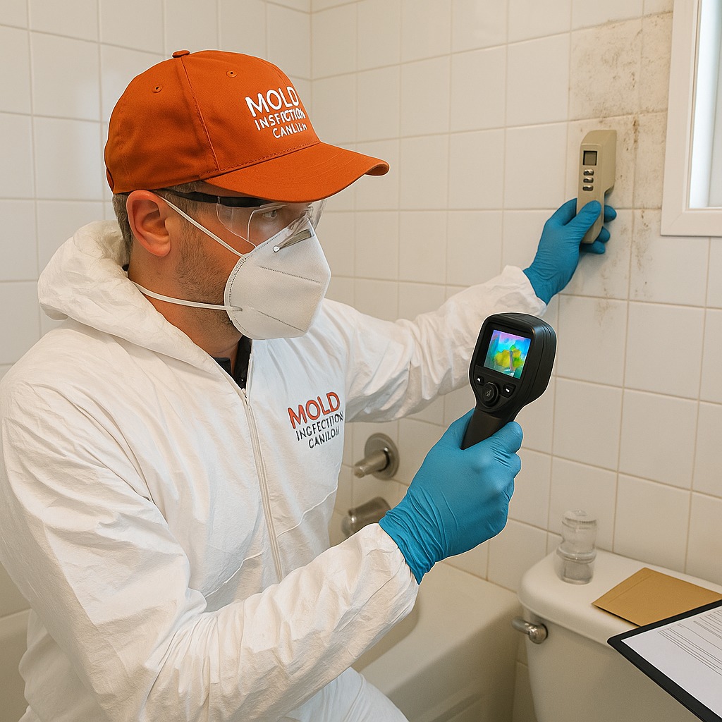 professional mold inspection technician equipment testing