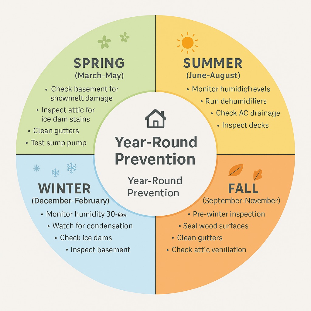 seasonal home mold prevention maintenance calendar canada