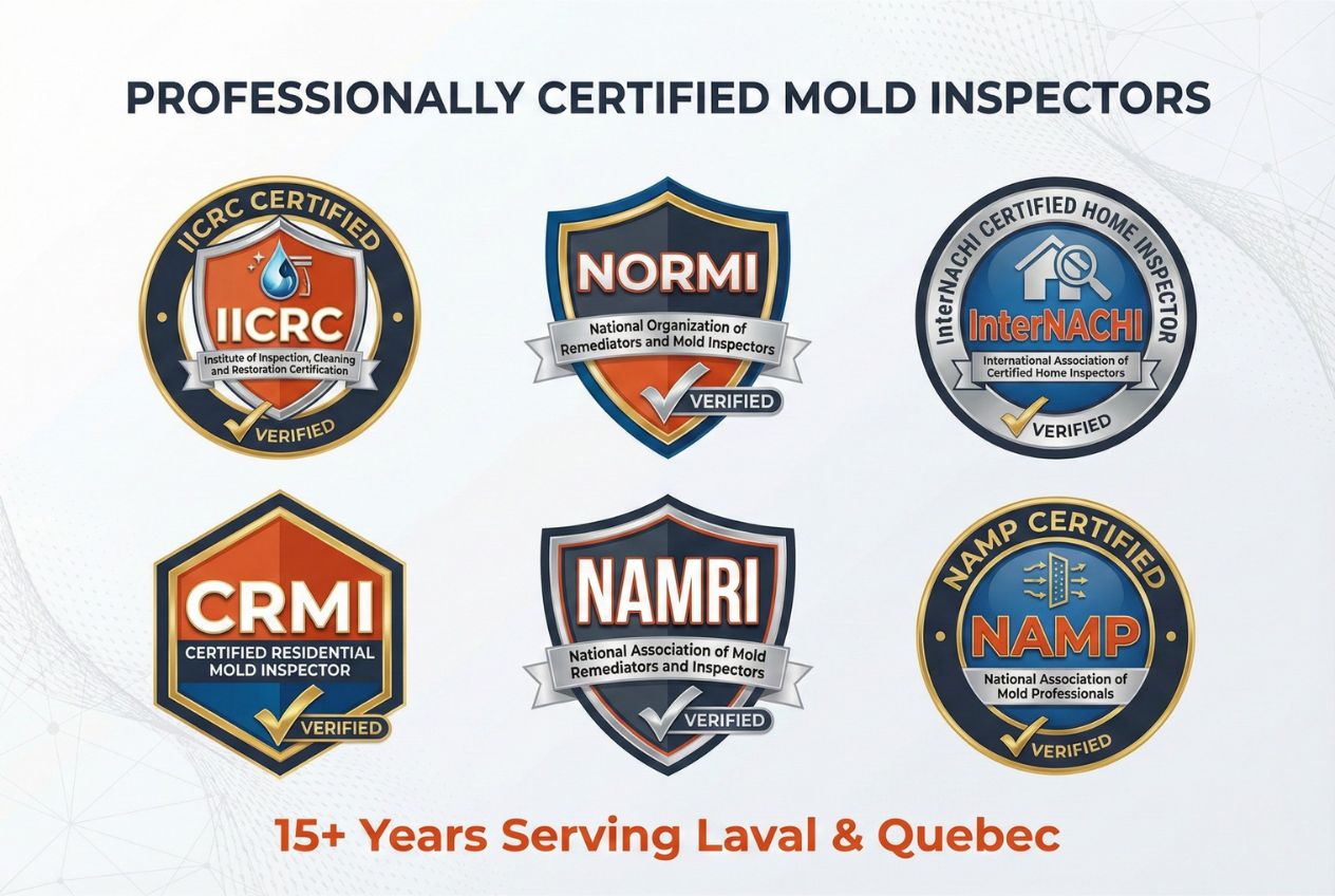 IICRC NORMI InterNACHI certified professional mold inspector certifications