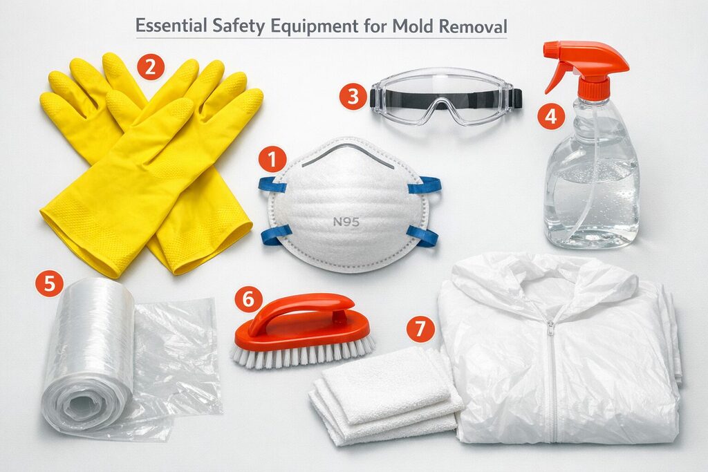 diy mold removal safety equipment canada
