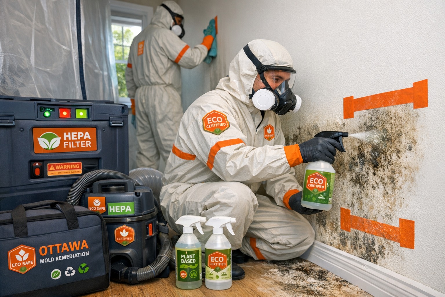 Eco-friendly mold remediation service in Ottawa using green cleaning methods and sustainable techniques