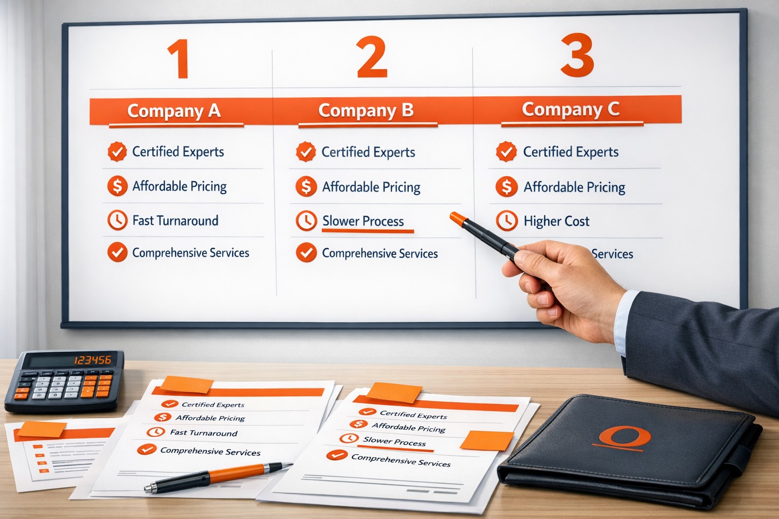 Ottawa mold inspection companies comparison guide showing pricing, certifications, and services decision board